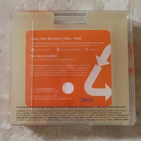 BALI Faux Sun Bronzer Duo/Bali. 0.17oz/5.0g I'M Recyclable. - Picture 3 of 3